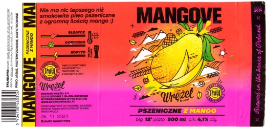 Browar Wrężel (2021) Mangove, Pszeniczne z Mango