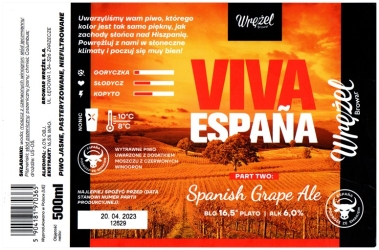 Browar Wrezel (2022): Viva Espana Part Two: Spanish Grape Ale