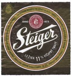 Browar Steiger (2012): 11% Vycapny Leziak - Tmavy