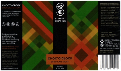 Browar Stewart (2022): Choc'O'Clock - Chocolate Stout