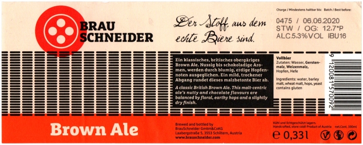 Browar Schneider (2020): Brown Ale