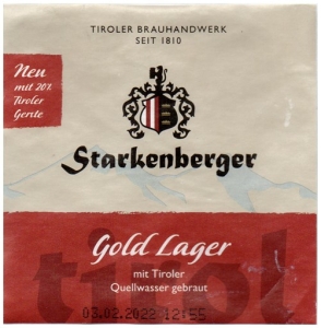Browar Starkenberg (2021): Starkenberger - Gold Lager