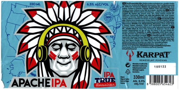 Browar Karpat (2021): Apacheipa - American India Pale Ale
