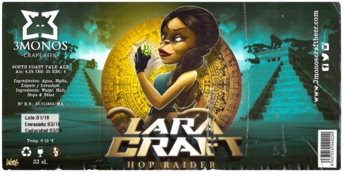 Browar 3monos (2020): Lara Craft - Hop Raider