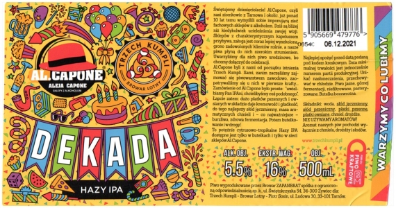 Al Capone 2021 07 Dekada Hazy India Pale Ale