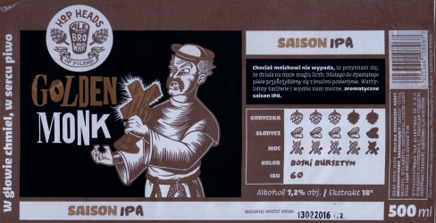 Alebrowar (2015): Golden Monk - Saison India Pale Ale