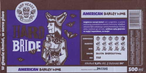 Alebrowar (2015): Hard Bride - American Barley Wine