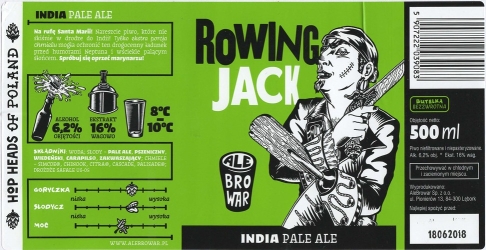 Alebrowar (2018): Rowing Jack - India Pale Ale