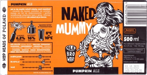 Alebrowar (2021): Naked Mummy - Pumpkin Ale