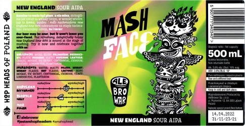 Browar AleBrowar (2021): Mash Face - New England Sour American India Pale Ale