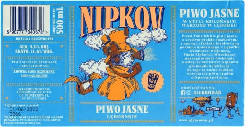 Browar AleBrowar (2021): Nipkov - Piwo Jasne