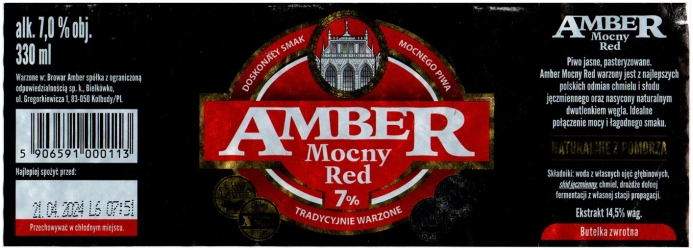 Amber 2023 08 Mocny Red Piwo Jasne