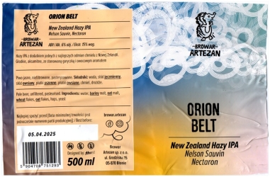 Artezan 2024 08 Orion Belt New Zealand Hazy Ipa