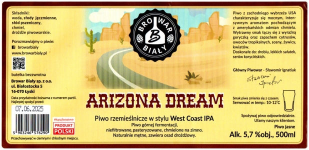 Bialy 2024 07 Arizona Dream West Coast Ipa