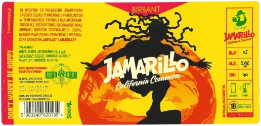 Browar Birbant (2017): Jamarillo, California Common