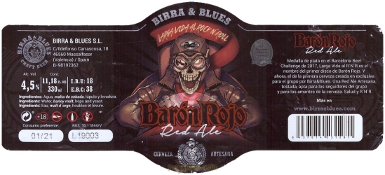 Birra & Blues (2020): Baron Rojo - Red Ale