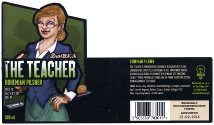 Browar Brokreacja (2015): The Teacher, Bohemian Pilsner