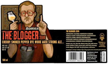 Browar Brokreacja (2016): Blogger, Cherry Smoked Pepper Rye Wood Aged Strong Ale