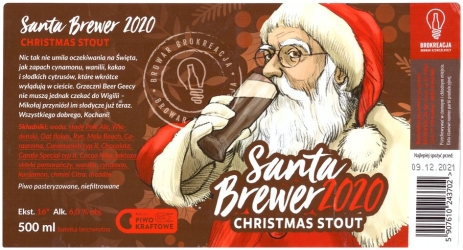 Browar Brokreacja (2020): Santa Brewer Christmas, Stout
