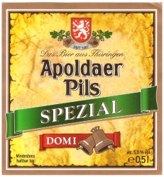 Browar Apolda: Apolda Apoldaer Pils Spezial Dominator