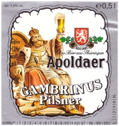 Browar Apolda: Apoldaer Gambrinus Pilsner