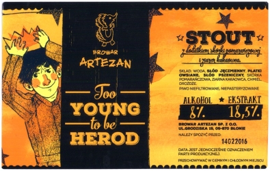 Browar Artezan (2016): Too Young To Be Herod, Stout