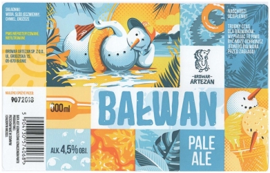 Browar Artezan (2018): Bałwan, Pale Ale