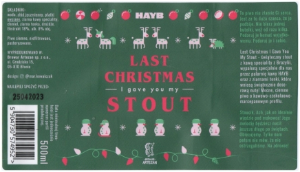 Browar Artezan 2022 12 Last Christmas Stout