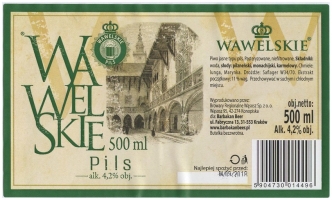 Browar Barbakan Beer (2018): Wawelskie, Pils