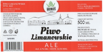 Browar Browars (2017): Limanowskie Ale