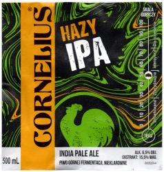 Browar Cornelius (2022): Hazy IPA - India Pale Ale