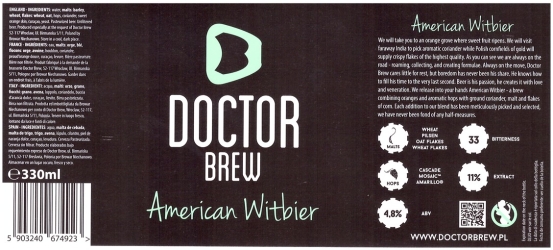Browar Doctor Brew (2016): American Witbier