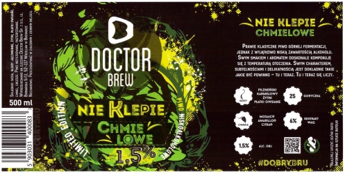 Browar Doctor Brew (2016): Nie Klepie Chmielowe