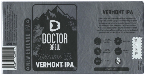 Browar Doctor Brew (2017): Vermont India Pale Ale