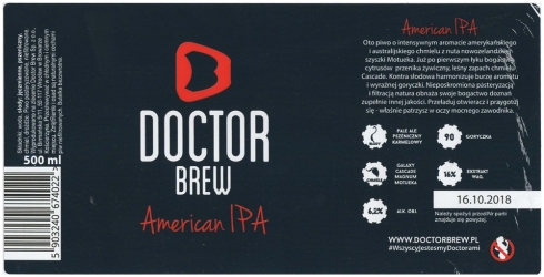 Browar Doctor Brew (2018): American India Pale Ale