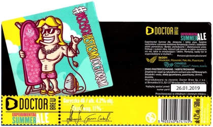 Browar Doctor Brew (2018): Experimental Summer Ale