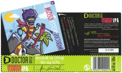 Browar Doctor Brew (2018): Experimental Vermont India Pale Ale