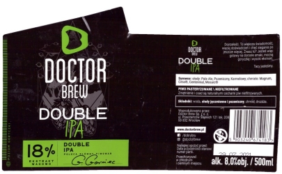 Browar Doctor Brew (2021): Double India Pale Ale