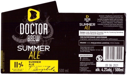 Browar Doctor Brew (2021): Summer Ale