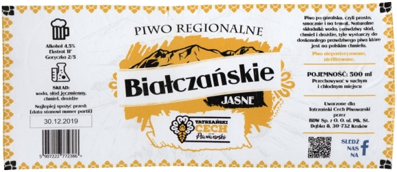 Browar Dwie Wieże (2021): Białczanskie Jasne