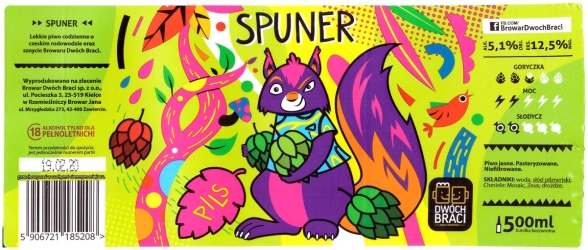 Browar Dwóch Braci (2019): Spuner - Pils