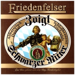 Browar Friedenfels: Friedenfelser Zoigl Schwarzer Ritter - Altbayerisch Dunkel