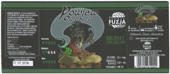 Browar Fuzja (2018): Powiew Orientu, Orient Double India Pale Ale