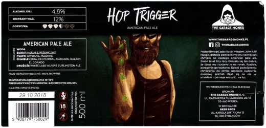 Browar Garage Monks (2018): Hop Trigger American Pale Ale