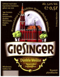 Browar Giesinger: Giesinger Dunkle Weisse - Naturstruebes Hefeissbier