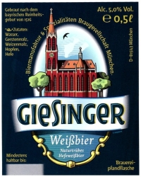 Browar Giesinger: Giesinger Weissbier - Naturtuebes Hefeissbier
