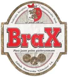 Browar Głubczyce (2010): Brax, Piwo Jasne Pełne