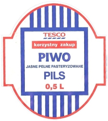 Browar Głubczyce (2010): Tesco, Piwo Jasne Pełne