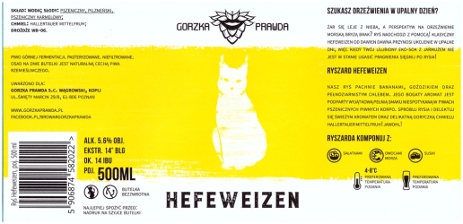 Browar Gorzka Prawda (2018): Hefeweizen