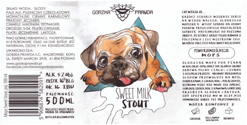 Browar Gorzka Prawda (2018): Sweet Milk Stout